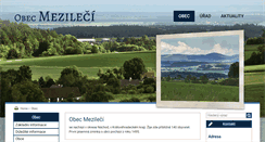 Desktop Screenshot of mezileci.cz